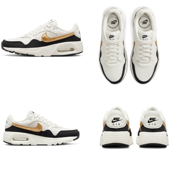NIKE Women’s Air Max Nike Air Max Beige Metallic Gold - Picture 2 of 9
